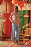 The Fei Yang Women Flutter Sleeves Cheongsam Top - Dynasty