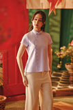 The Fei Yang Women Embroidered Cheongsam Top - Glam Baby Lavender