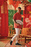 The Fei Yang Men Mandarin Shirt - Tangy