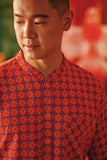 The Fei Yang Men Mandarin Shirt - Tangy