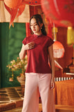 The Fei Yang Women Classic Cheongsam Top - Glam Maroon