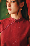 The Fei Yang Women Classic Cheongsam Top - Glam Maroon