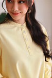 The Akari Women Puffora Blouse - Yellow Stripe