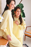 The Akari Puffora Blouse - Yellow Stripe