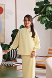 The Akari Puffora Blouse - Yellow Stripe