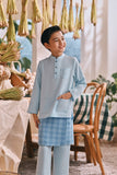 The Courtyard Baju Melayu Cekak Musang - Baby Blue