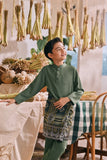 The Courtyard Baju Melayu Cekak Musang - Sage Green
