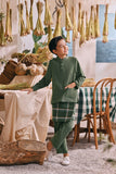 The Courtyard Baju Melayu Cekak Musang - Sage Green