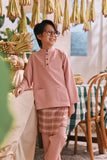 The Courtyard Baju Melayu Cekak Musang - Dusty Pink