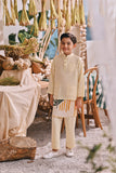 The Courtyard Baju Melayu Cekak Musang - Pastel Yellow