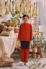 The Courtyard Baju Melayu Cekak Musang - Chili Pepper