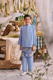 The Courtyard Baju Melayu Cekak Musang - Ice Blue
