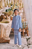 The Courtyard Baju Melayu Cekak Musang - Ice Blue