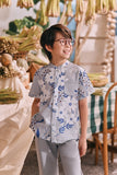 The Courtyard Mandarin Shirt - Bucolic