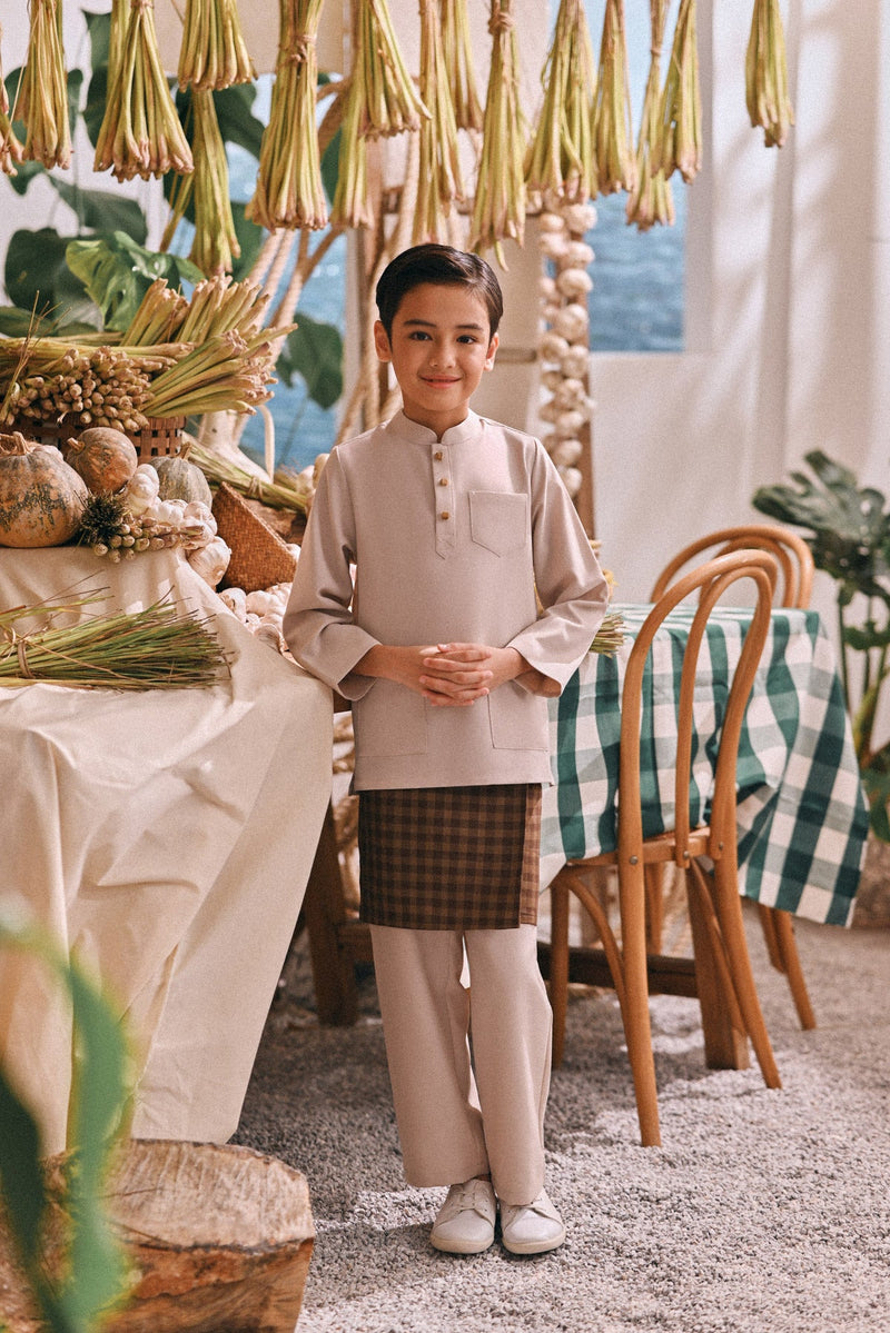 The Courtyard Baju Melayu Cekak Musang - Nude