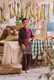 The Courtyard Baju Melayu Cekak Musang - Purple Manggis