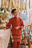 The Courtyard Baju Melayu Cekak Musang - Spice Red