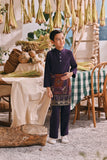 The Courtyard Baju Melayu Cekak Musang - Royal Purple