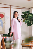 The Akari Women Nyaman Kurung Top - Pink Stripe