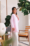 The Akari Nyaman Kurung Top - Pink Stripe