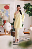 The Akari Women Nyaman Kurung Top - Yellow Stripe