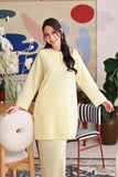 The Akari Women Nyaman Kurung Top - Yellow Stripe