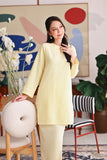 The Akari Women Nyaman Kurung Top - Yellow Stripe