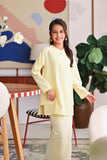 The Akari Nyaman Kurung Top - Yellow Stripe