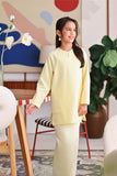 The Akari Nyaman Kurung Top - Yellow Stripe