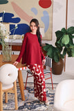 The Akari Women Folded Skirt - Cherries