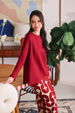 The Akari Women Simply Blouse - Maroon