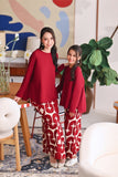 The Akari Women Folded Skirt - Cherries