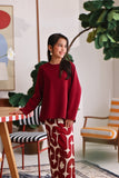 The Akari Simply Blouse - Maroon