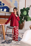 The Akari Simply Blouse - Maroon