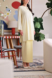 The Akari Women Folded Skirt - Yellow Stripe