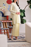 The Akari Women Folded Skirt - Yellow Stripe