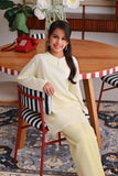 The Akari Nyaman Kurung Top - Baby Yellow