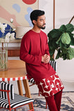 The Akari Men Kurta - Maroon