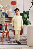 The Akari 3/4 Sleeve Kurta - Yellow Stripe