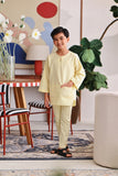 The Akari 3/4 Sleeve Kurta - Yellow Stripe