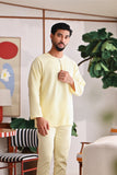 The Akari Men Kurta - Yellow Stripe