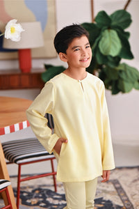 The Akari Kurta - Yellow Stripe