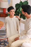 The Akari Men Kurta - Cream Stripe