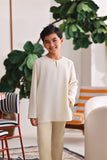 The Akari Kurta - Cream Stripe