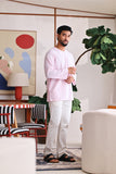 The Akari Men Kurta - Pink Stripe