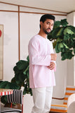 The Akari Men Kurta - Pink Stripe