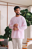 The Akari Men Kurta - Pink Stripe