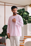 The Akari Men Kurta - Pink Stripe