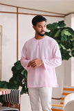 The Akari Men Kurta - Pink Stripe