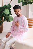 The Akari Men Kurta - Pink Stripe